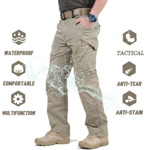 Men Hiking Pants Camping  Cargo Waterproof