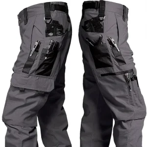 Work Pant  Multi-pocket Straight Cargo Trousers