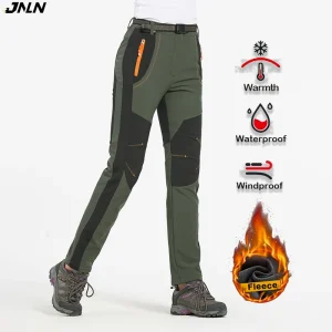 Women Fleece Waterproof Hiking Pants